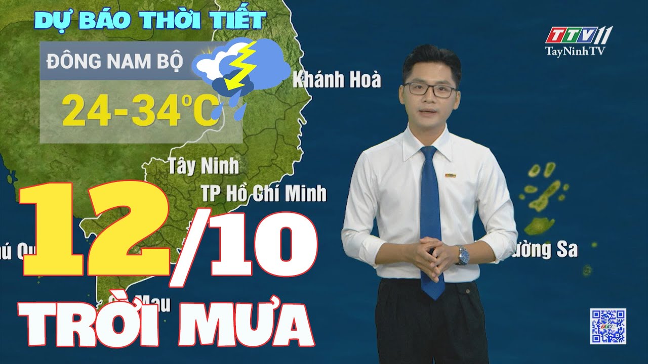 Bản tin thời tiết 12-10-2024 | TayNinhTVENT